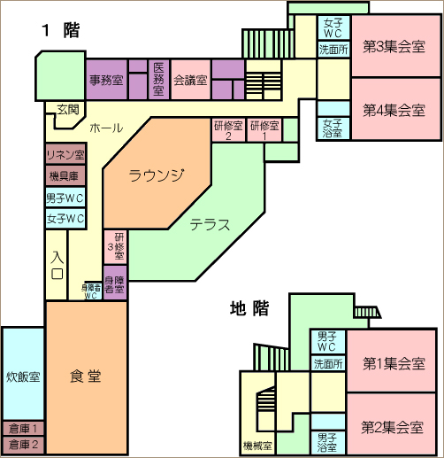 画像：施設内地図